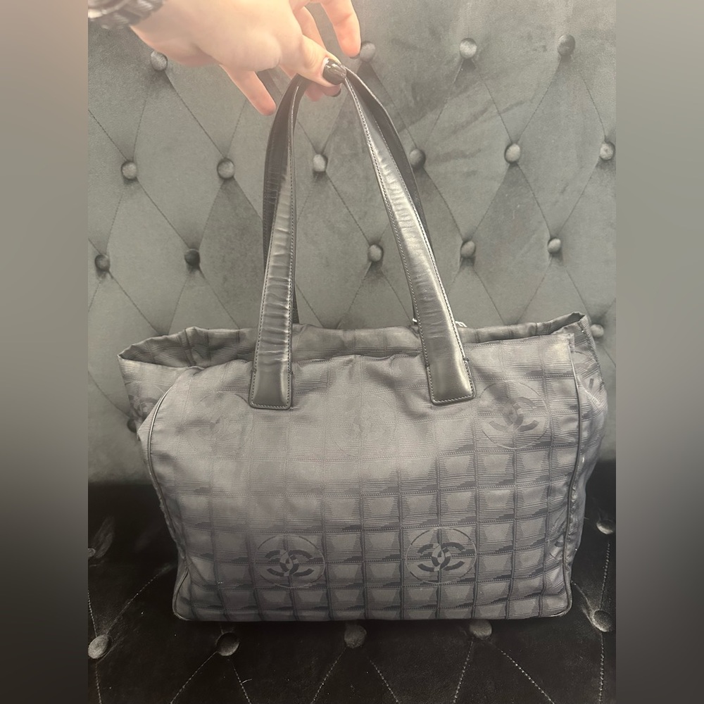 Chanel Black Nylon tote